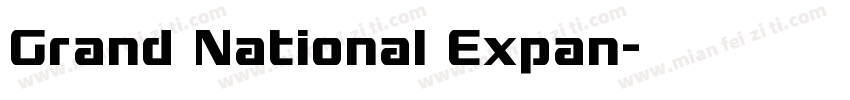 Grand National Expan字体转换